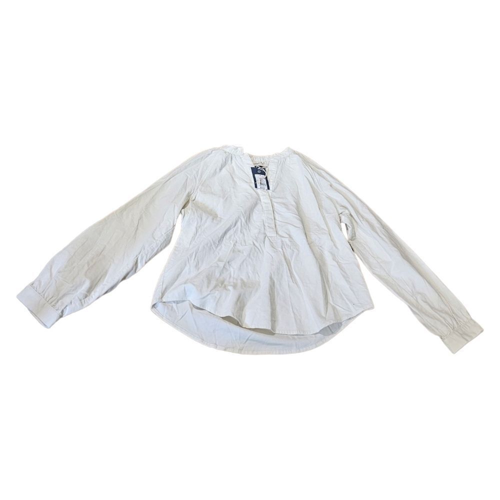 Women's Long Sleeves Ribbed V Neck Cotton Top Medium‎